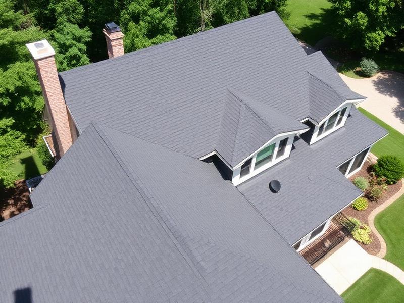 New roof on colonial home with dormers